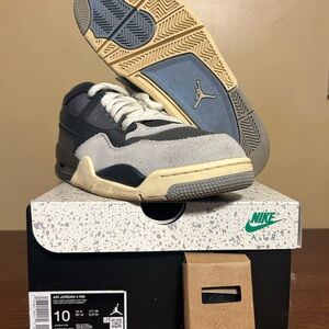 Size 10 Nike Air Jordan 4 RM Iron Grey Men’s FQ7939-002 OG ALL Worn Twice Bike
